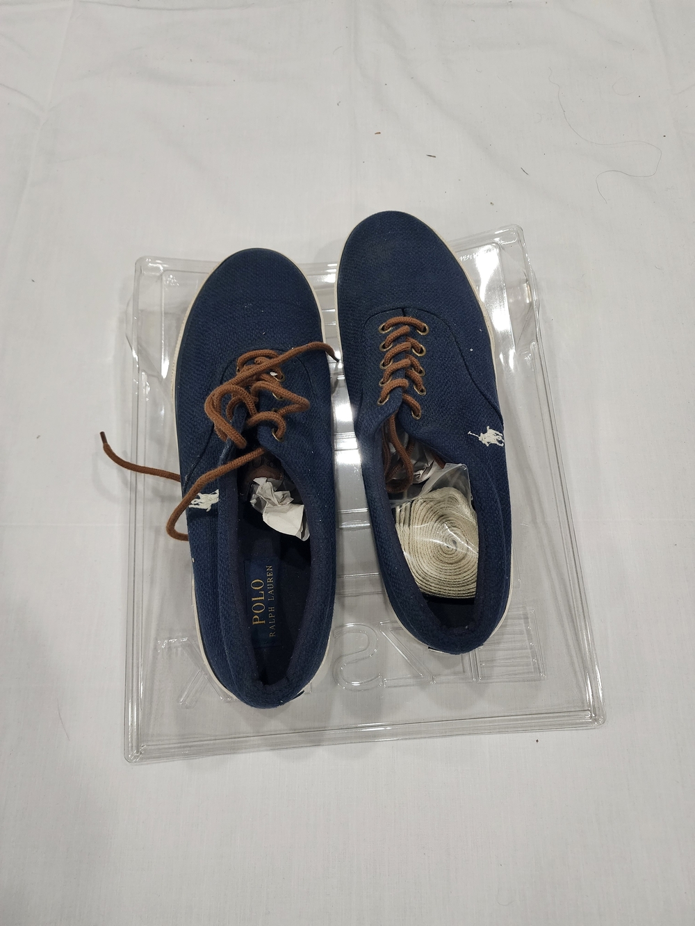 Polo by Ralph Lauren Men's Navy Canvas Casual Sneakers